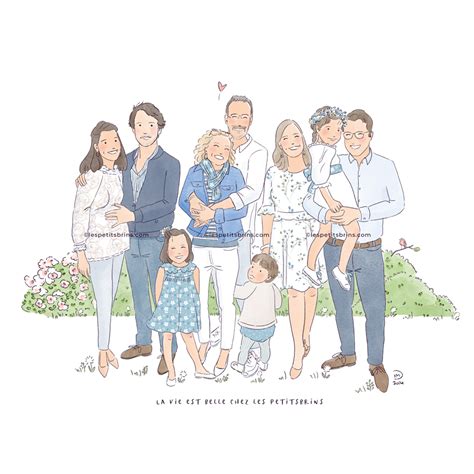 Portrait de famille dans une orangeraie italienne par Louis Gauffier