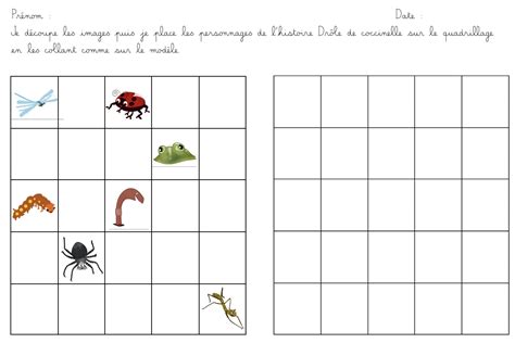 Schéma illustrant la répétition d’un motif géométrique sur un quadrillage Séyès