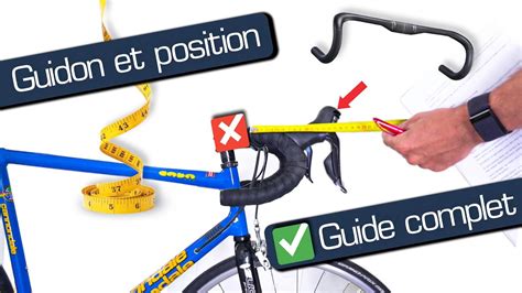 Schéma illustrant l'ergonomie du guidon en U et le positionnement des mains