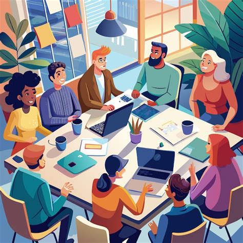 Groupe de personnes travaillant ensemble dans un jardin