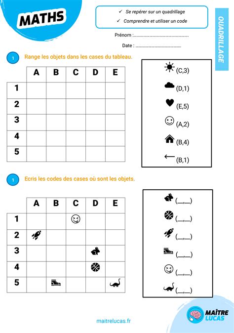 Exercice sur quadrillage montrant le calcul par comptage de carreaux