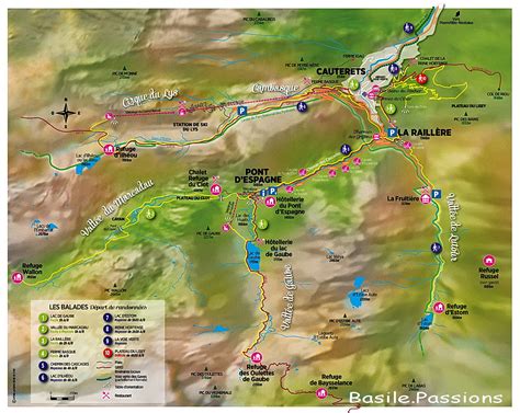 Carte de la randonnée vers la Fruitière depuis Cauterets