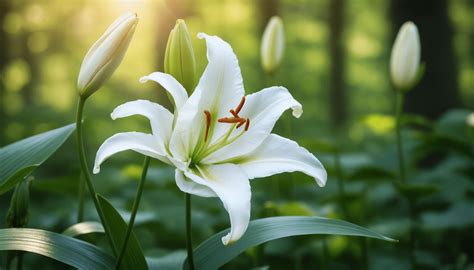Gros plan sur une fleur de lys, mettant en évidence ses pétales délicats et ses étamines.