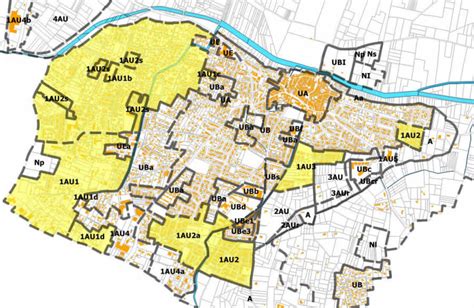 Exemple de carte de zonage PLU