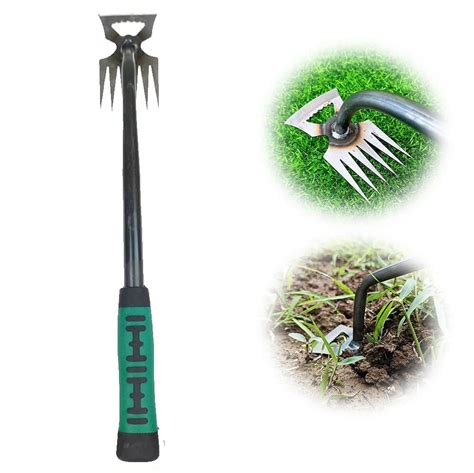 Utilisation d'outils de désherbage manuel