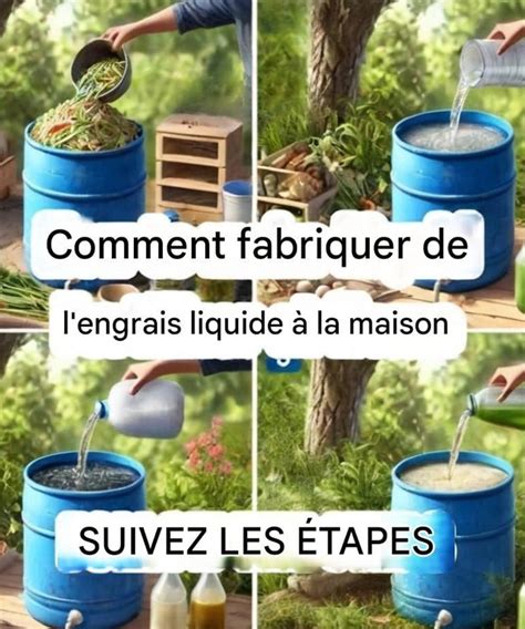 Préparation d'un engrais liquide maison