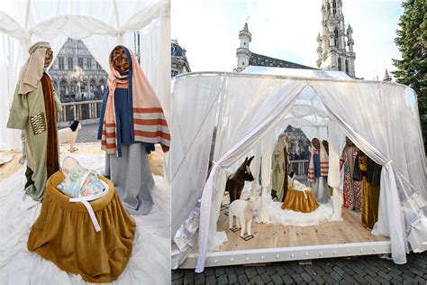 Illustration thématique montrant Dindou sur la place de la mairie entouré de décorations automnales