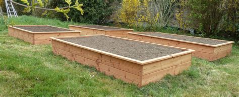 Comparaison visuelle entre un carré potager en bois et un carré potager en béton