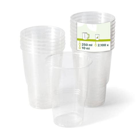 Gobelets transparents en PLA