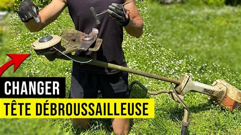 Schéma de montage d'une tête de débroussailleuse sur un renvoi d'angle